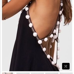 Pitusa black Pom Pom dress new with tags size small